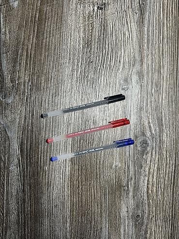 стержень: Гелевые ручки AIHAO Basic Liner 0.5 мм (чёрные, синие, красные) — 2
