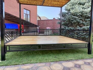 диван из палета: Тапчан 3 x 3 x 2 м, Металл — 3