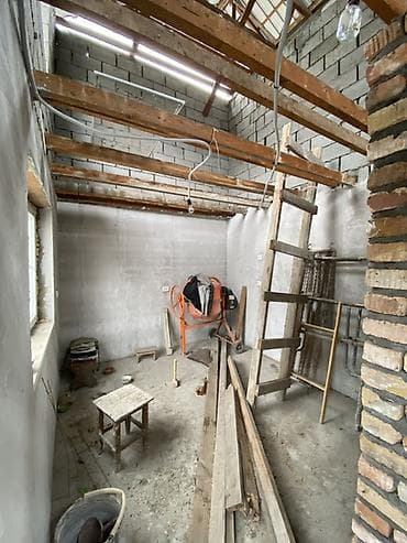 турмуш куру: Двухэтажное здание из шлакоблока/газоблока на монолитном ленточном — 6