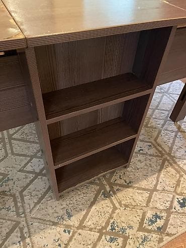 Столы-трансформеры: Стол трансформер Для кухни, Раскладной стол, Длина, см: 180 см, цвет - Коричневый — 3