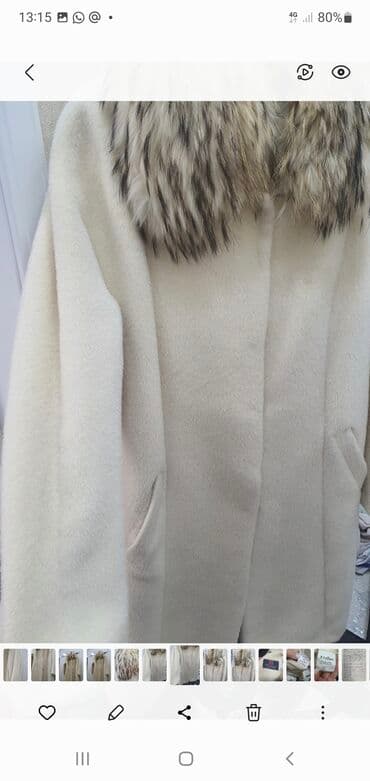 Атайын кийим: Пальто альпака шерсть 100% размер46-48 — 2