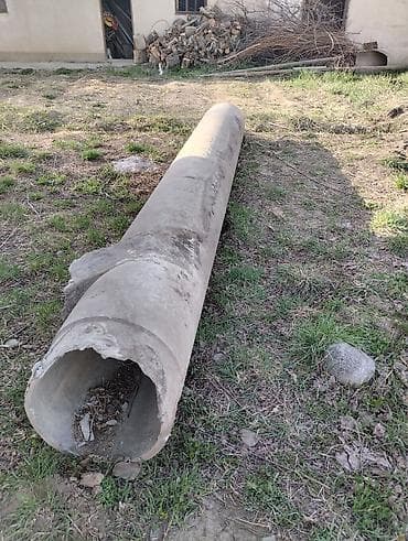 вазоны из бетона: Железобетонная труба (диаметром около 60–80 см, длина примерно 6 м) — 1