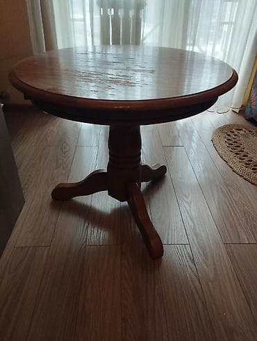 Столдор: Ашкана үчүн үстөл, Колдонулган, Тегерек, Бүктөлбөгөн — 1