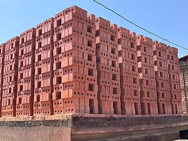 арболит блок: Полнотелый, таблетка, Жженый кирпич, Полублок, 250×120×90 — 3