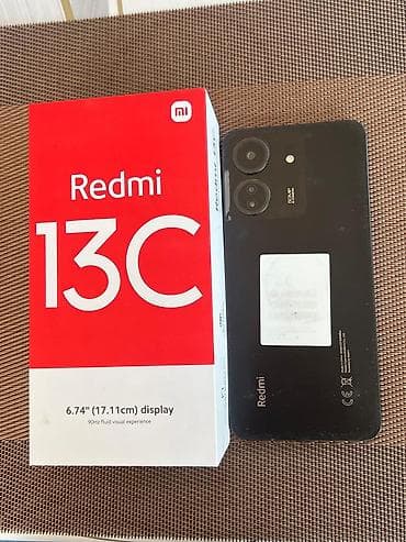 redmi 12a: Redmi, Redmi 13C, Б/у, 256 ГБ, цвет - Черный, 2 SIM — 2
