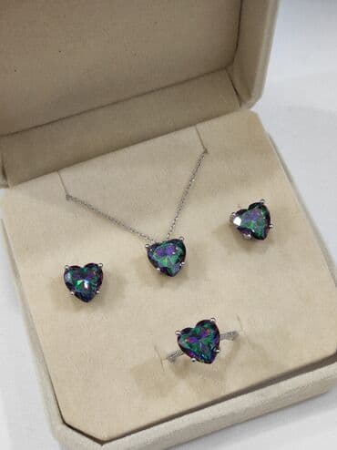 самые красивые свадебные платья в мире: Серебряный Набор Сердечка Серебро 925 пробы Дизайн Италия Размеры — 1