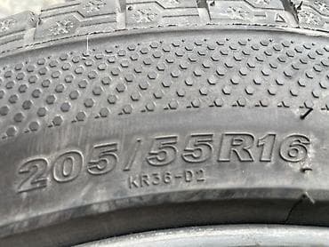 Дөңгөлөктөр монтажда 205 / 55 / R 16, Кыш, Колдонулган, Комплект, Жеңил унаалар, Куйма, тешиктери - 5 — 4