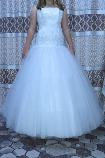 фата на девичник: Свадебное платье, 2XL, С заниженной талией, С корсетом, Фатин, Русалка, Пайетки, Новый — 2