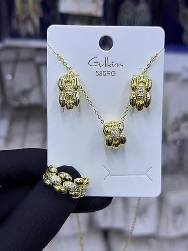 золото комплект: Ювелирные гарнитуры Gullina 585RG - Комплекты украшений в едином — 4