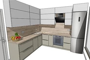 раздаточный стол: Кухни на заказ под ваш интерьер 1п/м 13500сом успейте заказать!!! - — 4