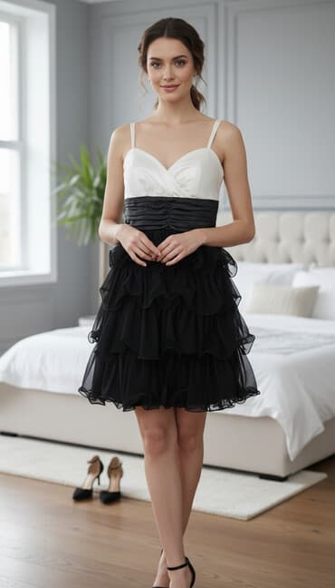 Платья: Детское платье, цвет - Черный, Новый — 1