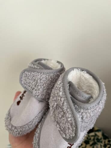 одежды для новорожденных: Мягкие детские пинетки - Цвет: светло‑серый - Материал верха — 2