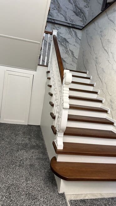 Деревянная лестница Для дома, Бесплатная доставка, Вид дерева: Лиственница, Стиль: Лофт at lalafo.kg Деревянная лестница Для дома, Бесплатная доставка, Вид дерева: Лиственница, Стиль: Лофт