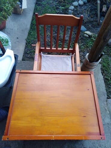 буфет бу: Детский деревянный стульчик+столик для кормления, трансформер в — 2