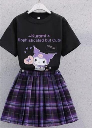 йоко бейби промо кж: Продаю костюмчик КУРОМИ, (юбка плисе и футболка). Новый. Размеры : 12 — 1