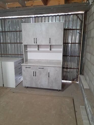 Ашкана гарнитуру, Жаңы, түсү - Ак, ДСП, Акысыз жеткирүү