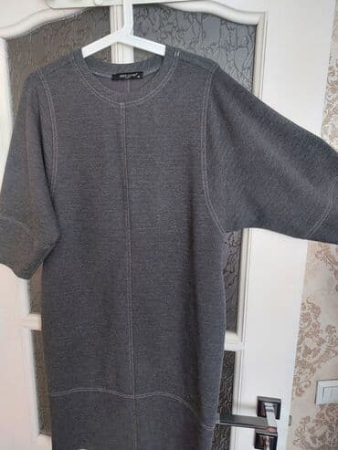 распродажа одежды больших размеров: Платье на повседневку и на выход, почти новое, удобное, трикотажное — 4