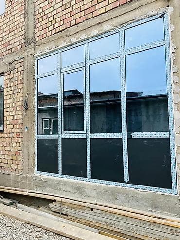 Курулуш жана оңдоо кызматтары: Буюртмага металл жана пластик терезе, Терезе түрү: Панорамалык, Бөлүп төлөө жок — 3