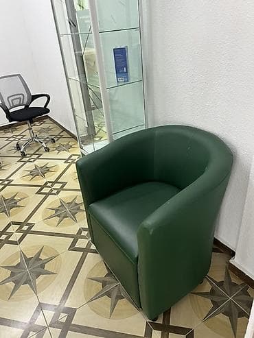 ресепшн стол: Комплект офисной мебели, Б/у, Дерево, Самовывоз, цвет - Зеленый — 4