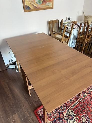 coffee table: Стол трансформер Для кухни, Стол-книжка, цвет - Коричневый — 6
