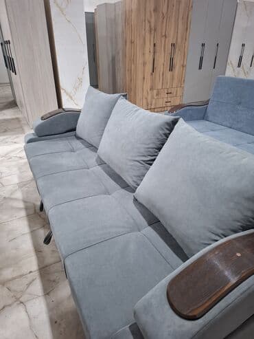 кожаный диван купить: Раскладной диван, Новый — 2