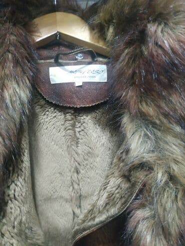 дешево дубленка: Очень теплая дублёнка,46 размер. Состояние отличное, мех на воротнике — 3