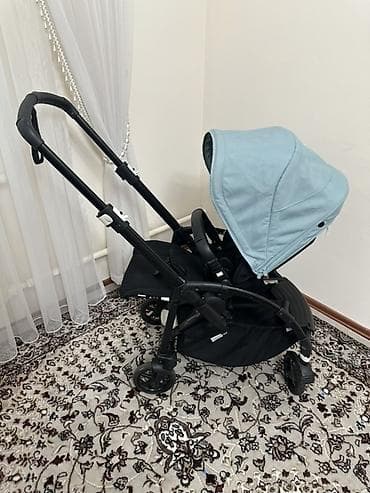 Коляски: Прогулочная коляска Bugabuu bee 6 с реверсивным сиденьем и голубым — 4