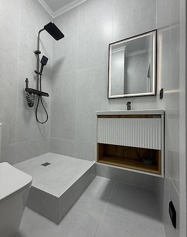 Квартиры: 1 комната, 42 м², Аламедин-1 мкр Элитка, 6 этаж, Свежий ремонт — 7