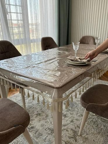 этно шторы: Элегантные скатерти и прозрачные накидки с декоративной каймой и — 10