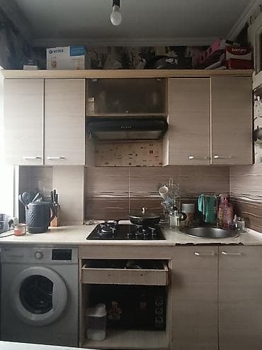 Полки, стеллажи: Кухонный гарнитур, Б/у, цвет - Бежевый, МДФ, Самовывоз — 1