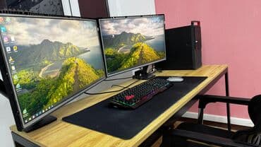 экран комп: Компьютер, ядер - 8, ОЗУ 16 ГБ, Для работы, учебы, Б/у, AMD A, AMD Radeon 520, SSD — 1