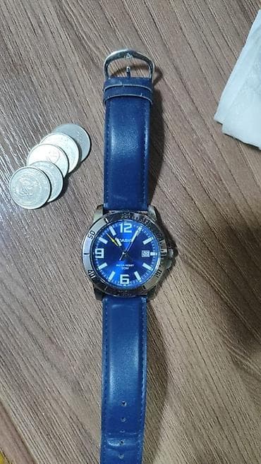 золото кальцо: Классические часы часы, Casio, Водонепроницаемые, Мужские — 1