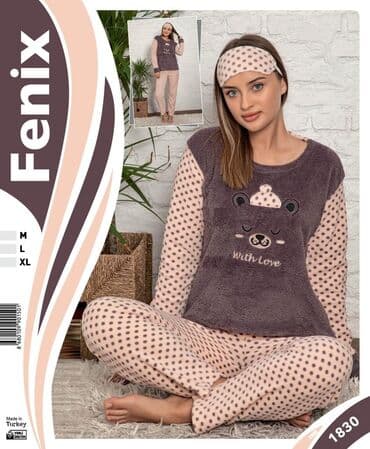 белая ночная сорочка: Теплые пижамы — 3