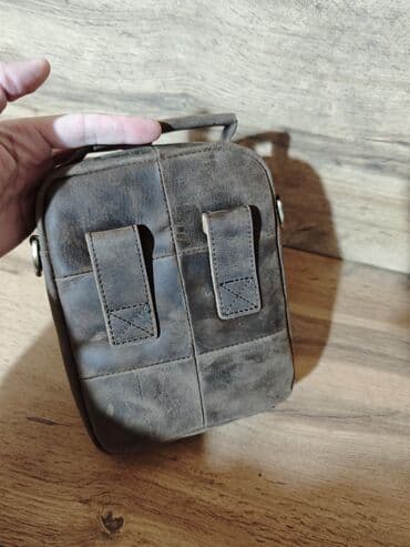 Другие комплектующие: Барсетка, Материал: Натуральная кожа, Новый — 5
