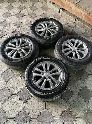 mitsubish: Литые Диски R 15 Hyundai, Комплект, отверстий - 5, Б/у — 2