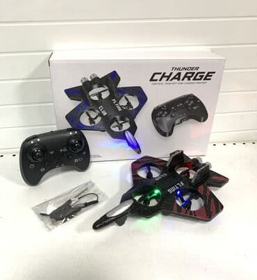 большой конструктор для детей: Самолет-дрон на радиоуправлении с 4 моторами и LED подсветкой ✈️✨ 🚀 — 2