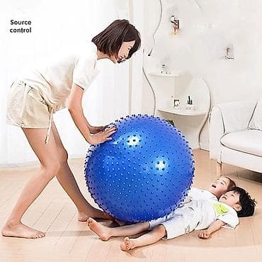 спортивный тренажор: Пупырчатый фитбол «Арахис» для детей фитбол для массажа - Форма — 4