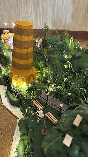 hi tech: Большой декоративный макет «Лесная долина» с подсветкой. - Ручная — 9