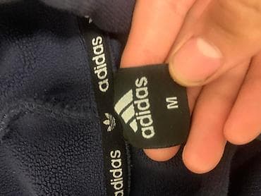 женская верхняя одежда: Толстовка-худи adidas, размер M. - Цвет: темно-синий (navy) - Крупный — 2