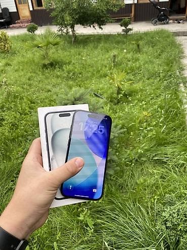 айфон продаю: IPhone 15, 128 ГБ, Черный, Коробка, 88 % — 1