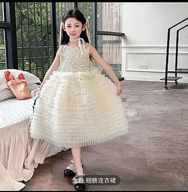 Детское платье, цвет - Белый