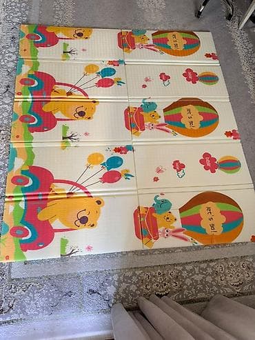 раскладной тазик: Детский коврик Новый, Развивающий, Прямоугольный — 3