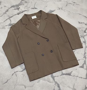 Пиджак свободного кроя - Цвет: оливково‑коричневый (хаки) - Посадка