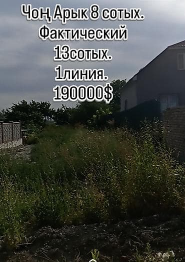 Кыймылсыз мүлк: 8 соток, Бизнес үчүн, Кызыл китеп, Сатып алуу-сатуу келишими — 1