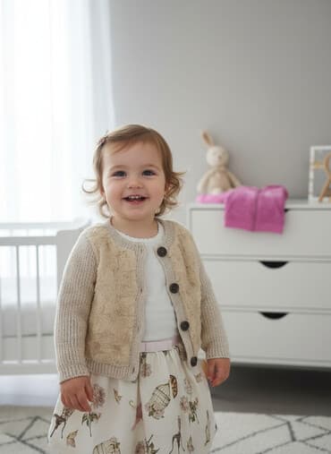 пальто детское демисезонное: Продам вещи хорошего качества 1-1.5 г. в отличном состоянии. кофточки — 2