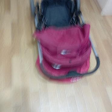 Жаңы төрөлгөн ымыркайлар үчүн товарлар: Коляска-прогулочная Hello Baby, цвет малиново-розовый. Особенности: - — 3