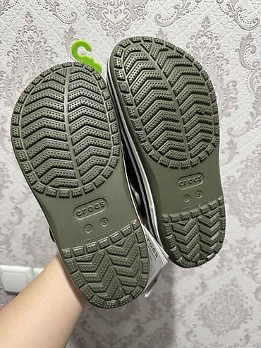 det: Crocs Bayaband Clog K, цвет khaki/olive. - Размер: J3 — 3