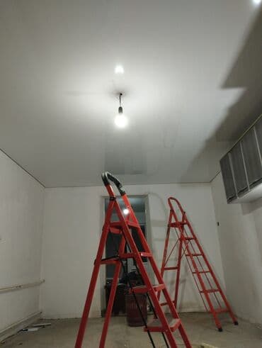 шпатель для натяжных потолков: Керме шыптар Жылтырак, 3D потолоктор, Жылтырабаган Акысыз ченөө, Кепилдиги, Акысыз консультация — 9