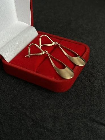 серебро разное: Серьги, Проба 585, Без вставки, Женские, Новый — 1