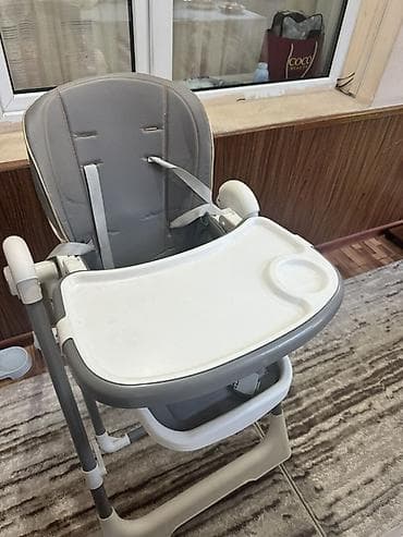 кресло детский: Стульчик для кормления, Другой бренд, Пластик, Другой вид, цвет - Серый — 2